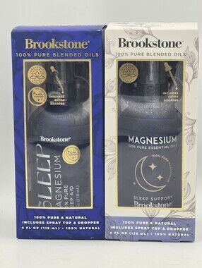 (2) Brookstone 100% Pure Blended  Oils Magnesium